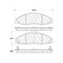 CENTRIC PARTS 103.07490 C-Tek Ceramic Brake Pads with Shims