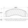 CENTRIC PARTS 103.07560 C-Tek Ceramic Brake Pads with Shims