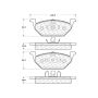 CENTRIC PARTS 103.07680 C-Tek Ceramic Brake Pads with Shims