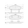 CENTRIC PARTS 103.07900 C-Tek Ceramic Brake Pads with Shims