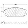 CENTRIC PARTS 103.07930 C-Tek Ceramic Brake Pads with Shims
