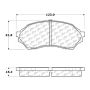 CENTRIC PARTS 103.07980 C-Tek Ceramic Brake Pads with Shims