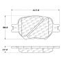 CENTRIC PARTS 103.08170 C-Tek Ceramic Brake Pads with Shims