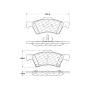 CENTRIC PARTS 103.08570 C-Tek Ceramic Brake Pads with Shims