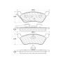 CENTRIC PARTS 103.08580 C-Tek Ceramic Brake Pads with Shims