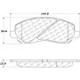 CENTRIC PARTS 103.08660 C-Tek Ceramic Brake Pads with Shims