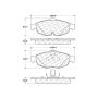 CENTRIC PARTS 103.08690 C-Tek Ceramic Brake Pads with Shims