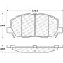 CENTRIC PARTS 103.08840 C-Tek Ceramic Brake Pads with Shims