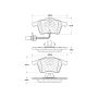 CENTRIC PARTS 103.09151 C-Tek Ceramic Brake Pads with Shims