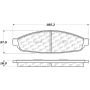 CENTRIC PARTS 103.09530 C-Tek Ceramic Brake Pads with Shims