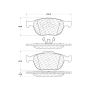 CENTRIC PARTS 103.09700 C-Tek Ceramic Brake Pads with Shims
