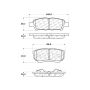 CENTRIC PARTS 103.10370 C-Tek Ceramic Brake Pads with Shims