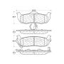 CENTRIC PARTS 103.10410 C-Tek Ceramic Brake Pads with Shims
