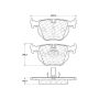 CENTRIC PARTS 103.10420 C-Tek Ceramic Brake Pads with Shims