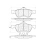 CENTRIC PARTS 103.10471 C-Tek Ceramic Brake Pads with Shims