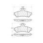 CENTRIC PARTS 103.10480 C-Tek Ceramic Brake Pads with Shims
