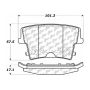CENTRIC PARTS 103.10570 C-Tek Ceramic Brake Pads with Shims
