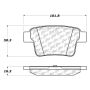 CENTRIC PARTS 103.10710 C-Tek Ceramic Brake Pads with Shims