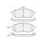 CENTRIC PARTS 103.10780 C-Tek Ceramic Brake Pads with Shims