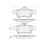 CENTRIC PARTS 103.10950 C-Tek Ceramic Brake Pads with Shims