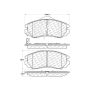 CENTRIC PARTS 103.11040 C-Tek Ceramic Brake Pads with Shims