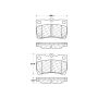 CENTRIC PARTS 103.11130 C-Tek Ceramic Brake Pads with Shims