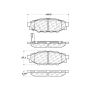 CENTRIC PARTS 103.11140 C-Tek Ceramic Brake Pads with Shims