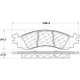 CENTRIC PARTS 103.11580 C-Tek Ceramic Brake Pads with Shims