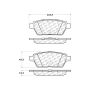 CENTRIC PARTS 103.11610 C-Tek Ceramic Brake Pads with Shims