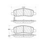 CENTRIC PARTS 103.11720 C-Tek Ceramic Brake Pads with Shims