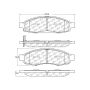 CENTRIC PARTS 103.11830 C-Tek Ceramic Brake Pads with Shims