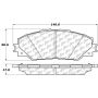 CENTRIC PARTS 103.12110 C-Tek Ceramic Brake Pads with Shims