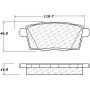 CENTRIC PARTS 103.12590 C-Tek Ceramic Brake Pads with Shims