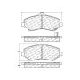 CENTRIC PARTS 103.12730 C-Tek Ceramic Brake Pads with Shims