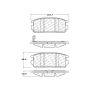 CENTRIC PARTS 103.12750 C-Tek Ceramic Brake Pads with Shims