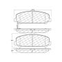 CENTRIC PARTS 103.12860 C-Tek Ceramic Brake Pads with Shims