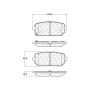 CENTRIC PARTS 103.12960 C-Tek Ceramic Brake Pads with Shims