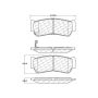 CENTRIC PARTS 103.12970 C-Tek Ceramic Brake Pads with Shims