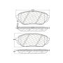 CENTRIC PARTS 103.13010 C-Tek Ceramic Brake Pads with Shims
