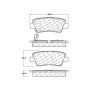 CENTRIC PARTS 103.13130 C-Tek Ceramic Brake Pads with Shims