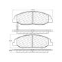 CENTRIC PARTS 103.13320 C-Tek Ceramic Brake Pads with Shims