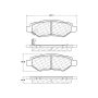 CENTRIC PARTS 103.13370 C-Tek Ceramic Brake Pads with Shims