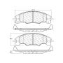 CENTRIC PARTS 103.13390 C-Tek Ceramic Brake Pads with Shims