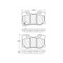 CENTRIC PARTS 103.13470 C-Tek Ceramic Brake Pads with Shims