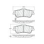 CENTRIC PARTS 103.13520 C-Tek Ceramic Brake Pads with Shims