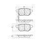 CENTRIC PARTS 103.13540 C-Tek Ceramic Brake Pads with Shims
