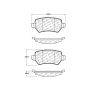 CENTRIC PARTS 103.13620 C-Tek Ceramic Brake Pads with Shims
