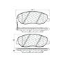 CENTRIC PARTS 103.13840 C-Tek Ceramic Brake Pads with Shims