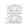 CENTRIC PARTS 103.13850 C-Tek Ceramic Brake Pads with Shims