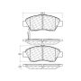 CENTRIC PARTS 103.13940 C-Tek Ceramic Brake Pads with Shims